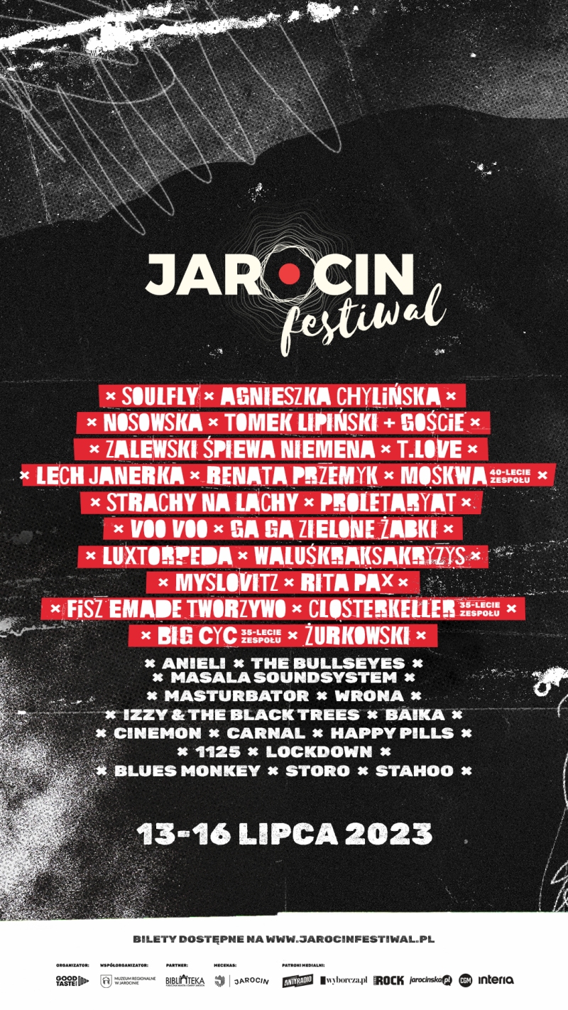 Jarocin Festiwal 2023 w pełnym składzie. Ostatnie ogłoszenie! [LINEUP