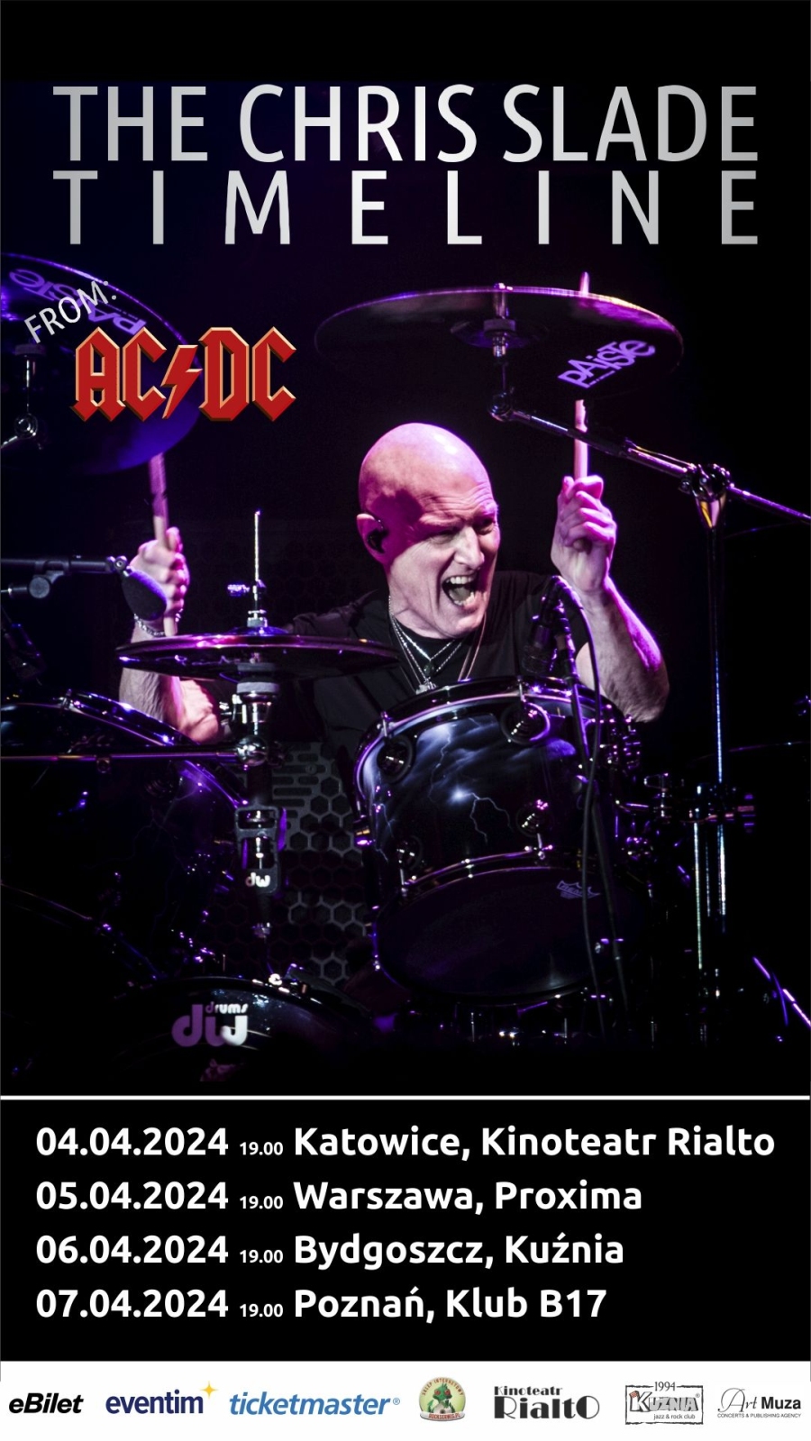 Chris Slade (eks AC/DC) zagra cztery koncerty w Polsce [DATY, BILETY ...