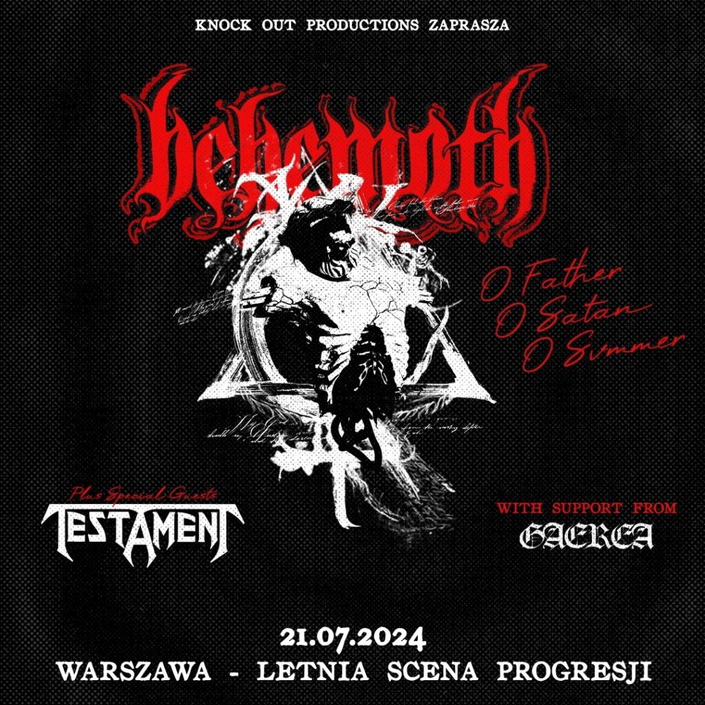 Behemoth w Polsce - plakat