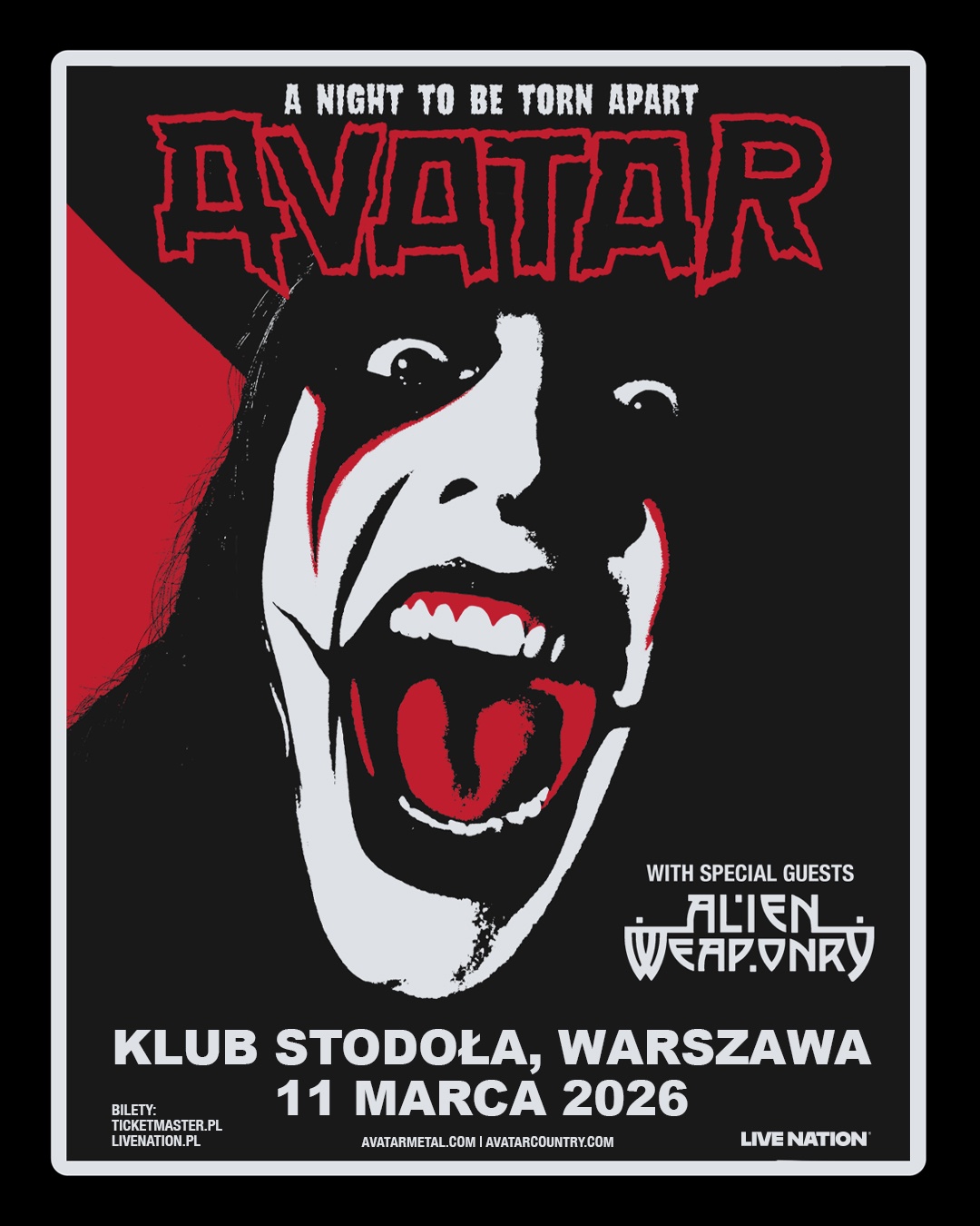 Avatar zagra klubowy koncert w Polsce [DATA, BILETY]