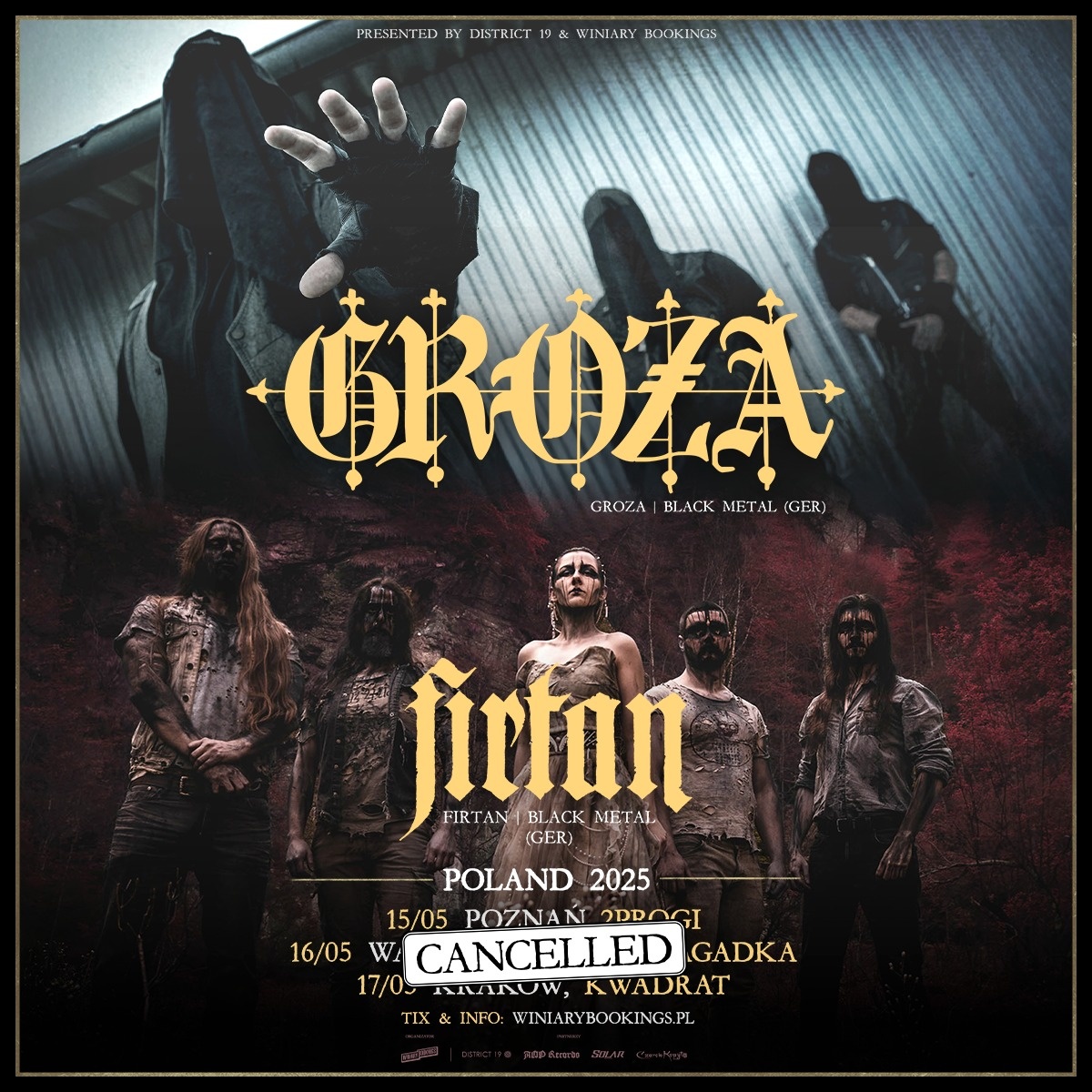 Trzy polskie koncerty niemieckich blackmetalowców odwołane. Co z biletami?