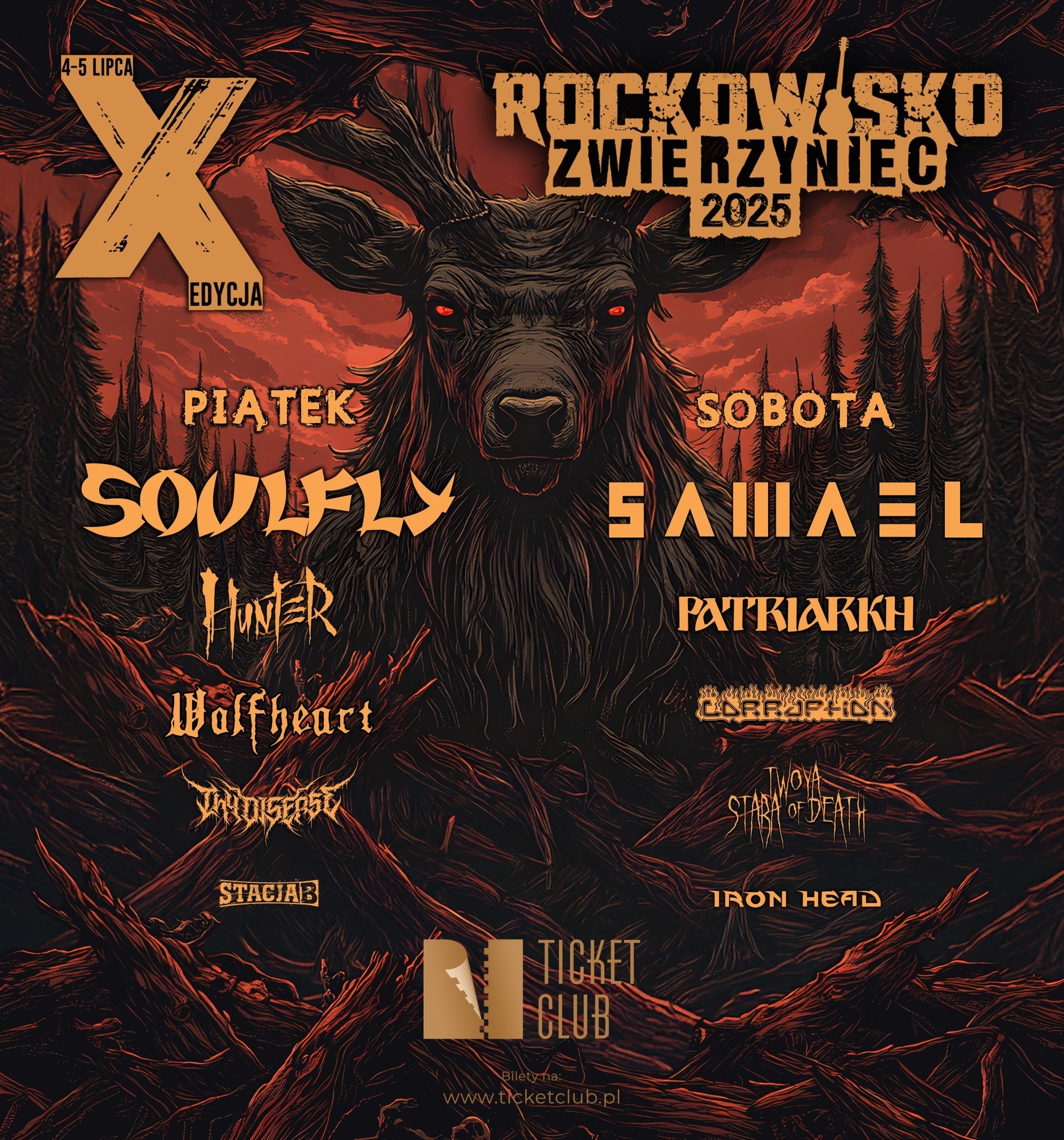 Rockowisko Zwierzyniec 2025 z podziałem na dni. Sprawdź, kiedy zagrają Soulfly i Samael