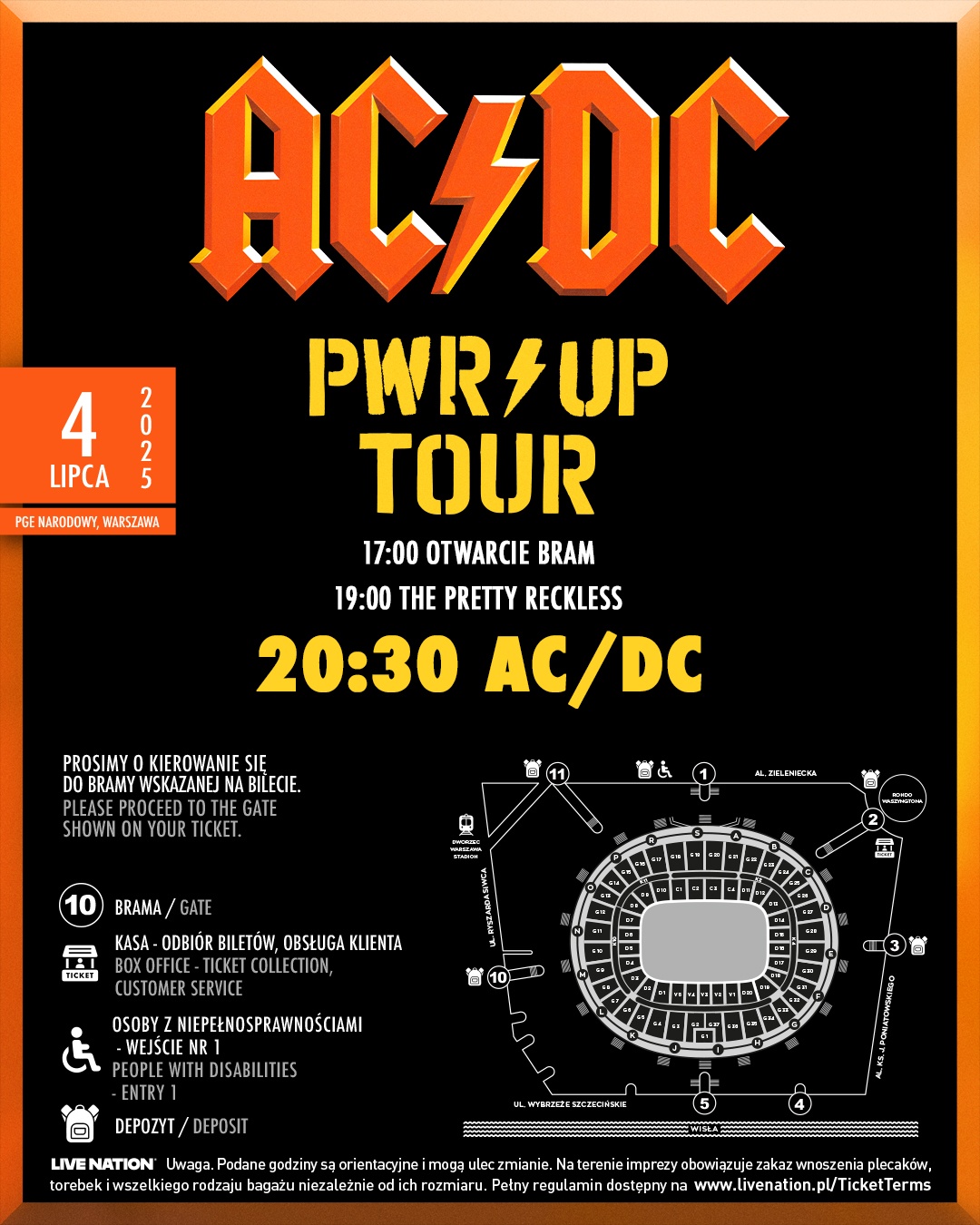 AC/DC w Polsce – harmonogram imprezy i informacje organizacyjne | Teraz ...