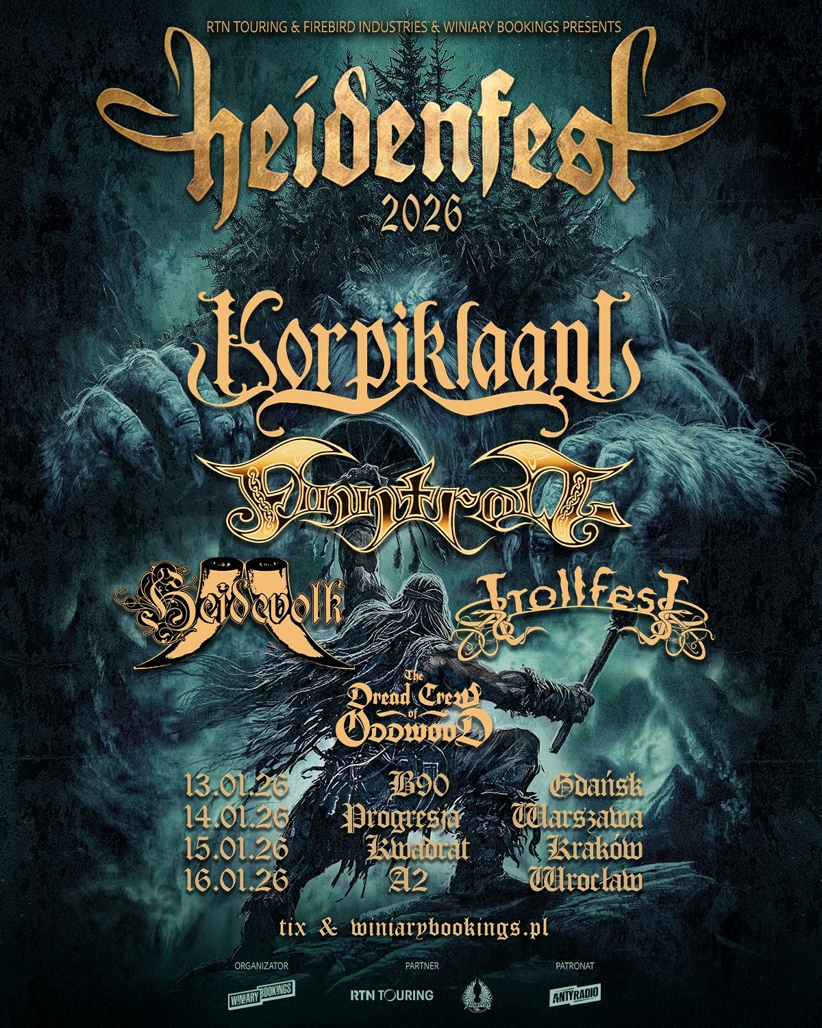 Folk-metalowa uczta w Polsce! Znakomite formacje zagrają cztery koncerty [DATY, BILETY]