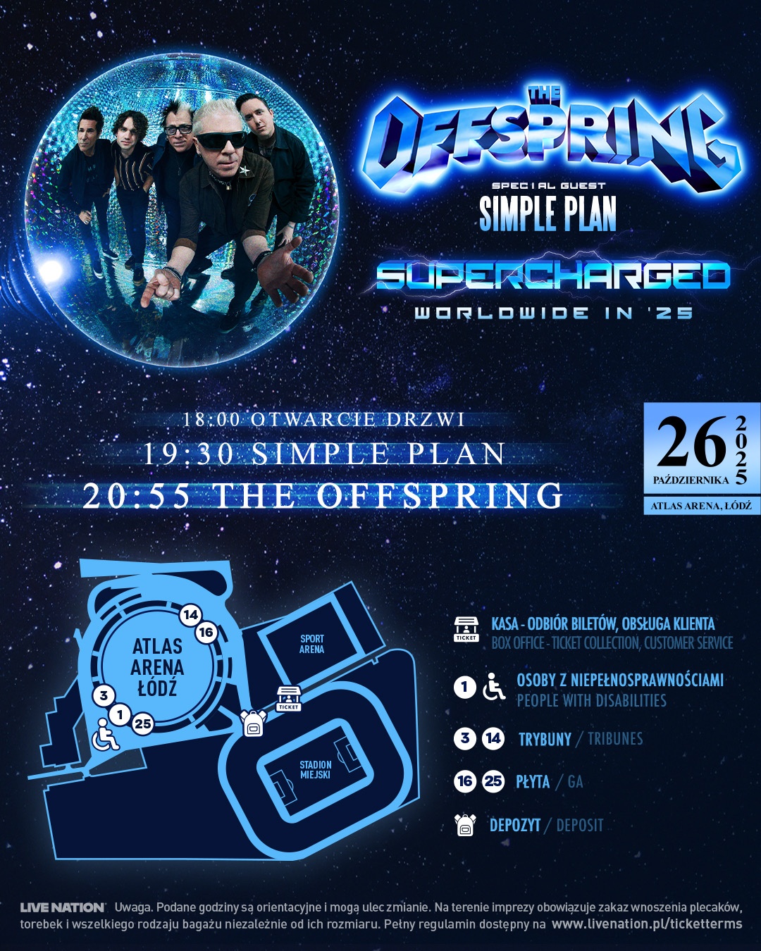 The Offspring w Polsce – harmonogram imprezy i informacje organizacyjne
