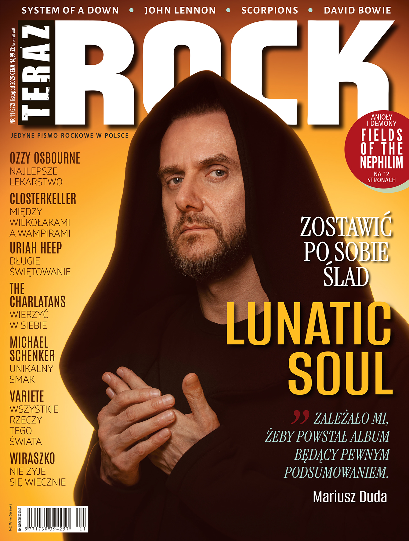 Mariusz Duda o największej inspiracji: Ten zespół sam w sobie jest gatunkiem