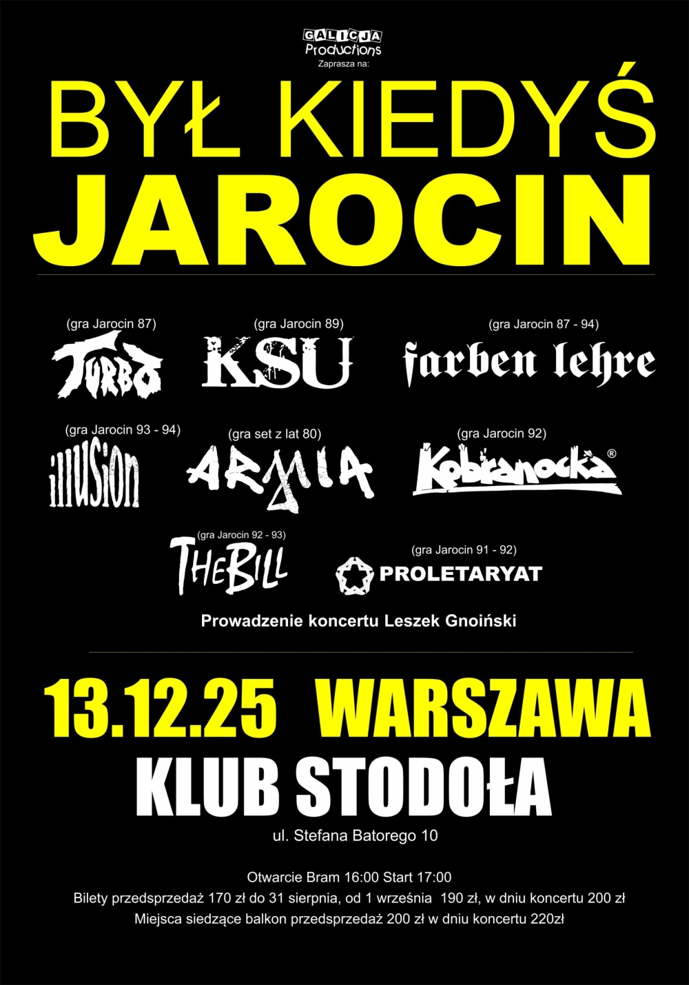Był Kiedyś Jarocin… w Warszawie. Niezwykły koncert już w grudniu! [DATA, BILETY]