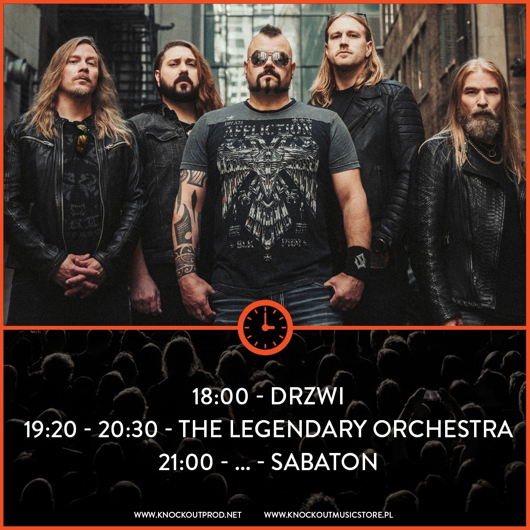 Sabaton w Polsce – rozpiska godzinowa koncertu