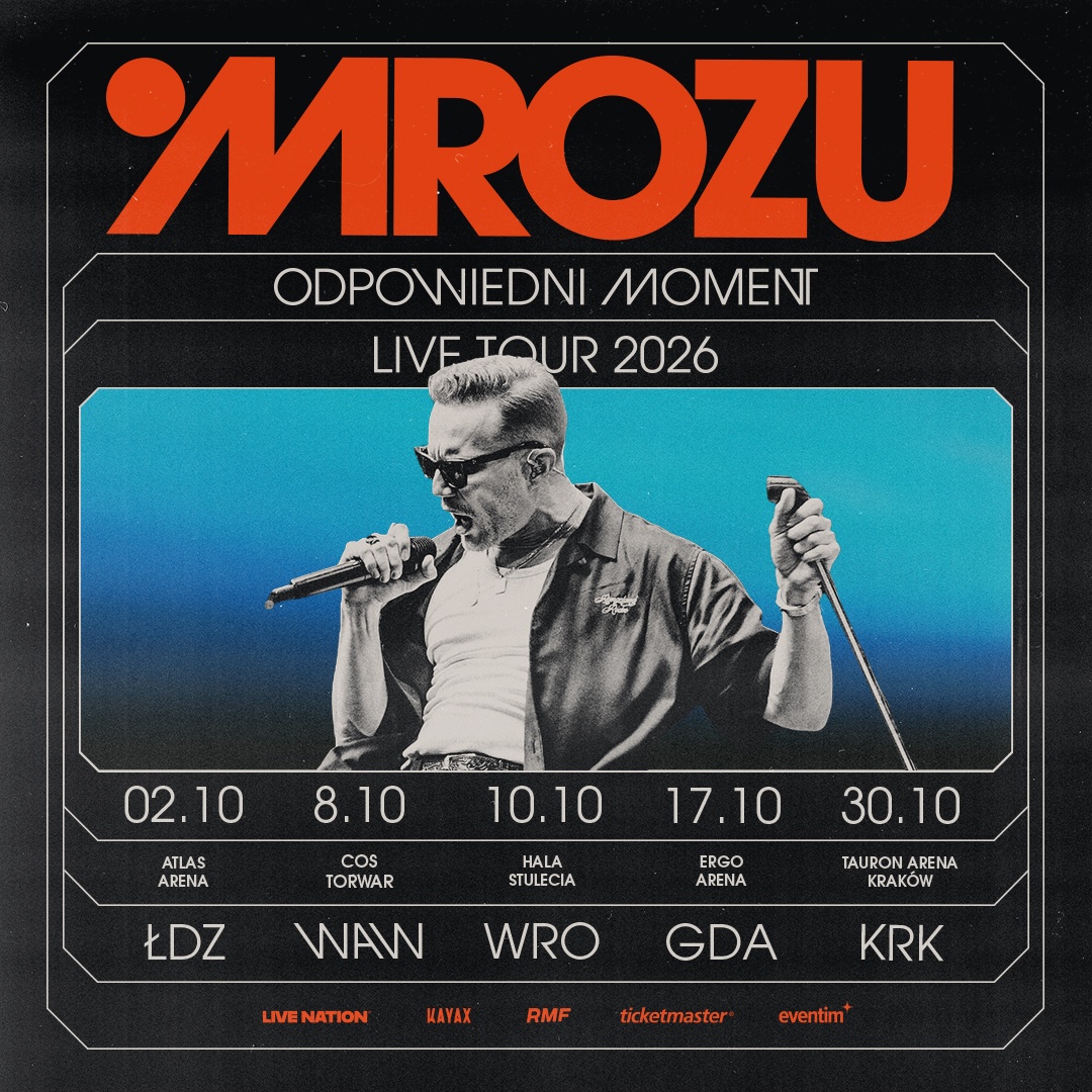 Mrozu ogłosił trasę koncertową. Zagra w największych polskich halach! [DATY]
