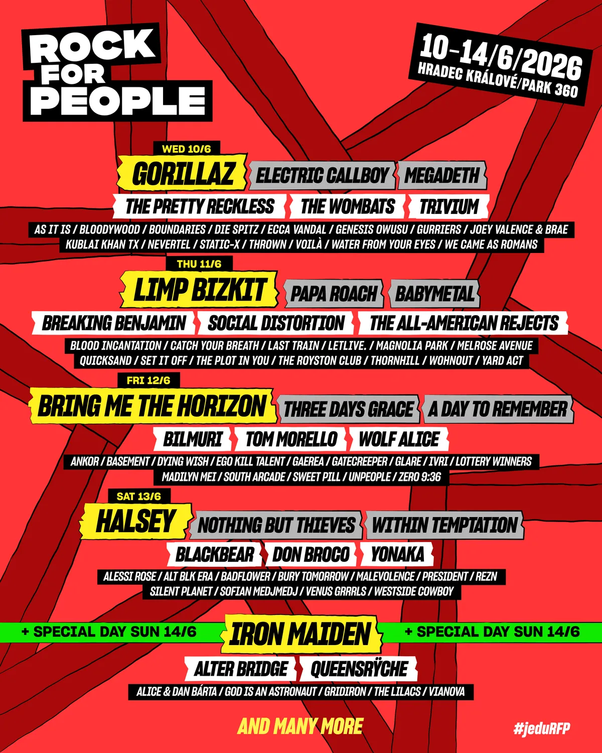 Rock For People odsłania karty. Iron Maiden, Gorillaz i Limp Bizkit wśród headlinerów