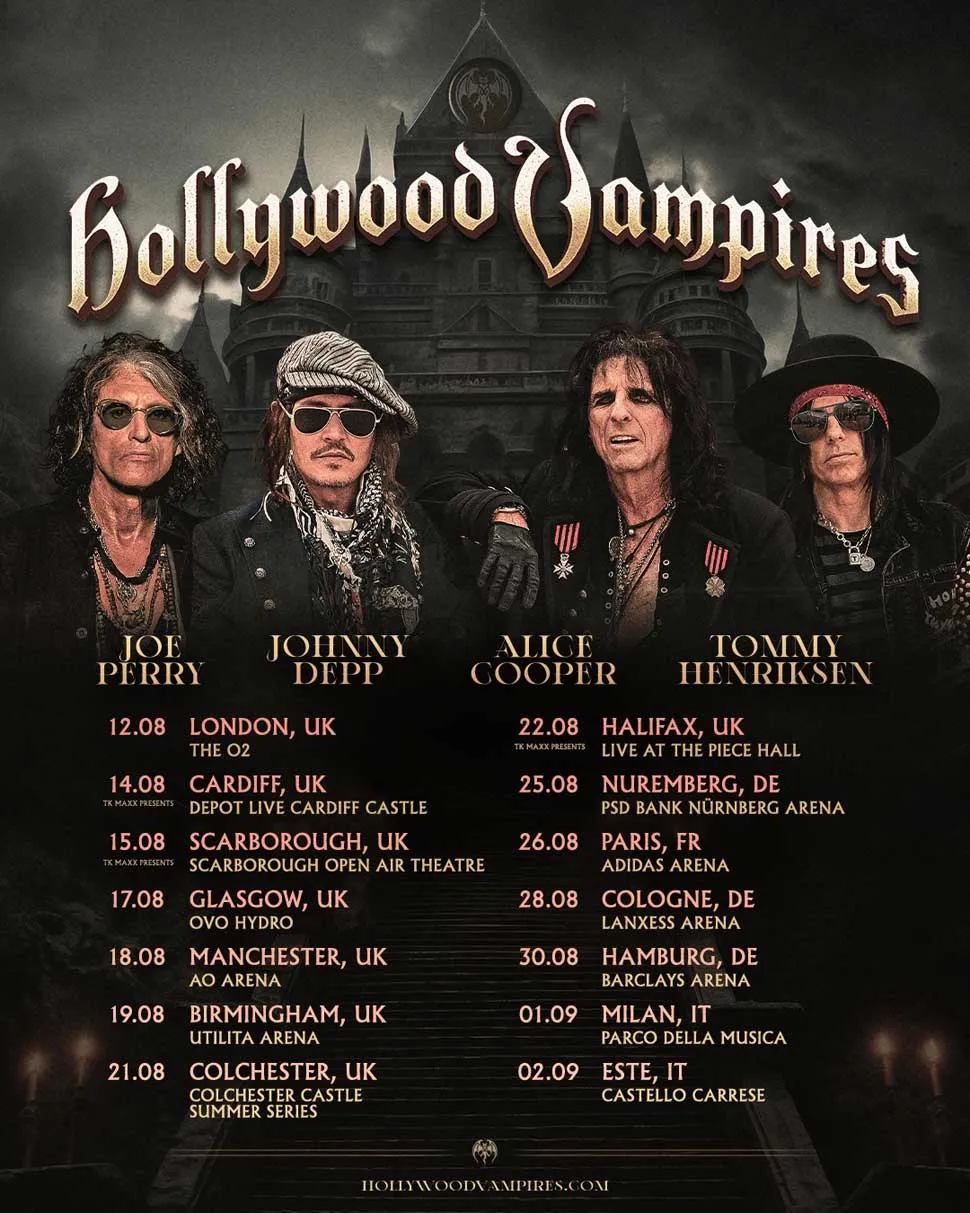 Hollywood Vampires ruszają w letnią trasę po Europie. Supergrupa Coopera, Deppa i Perry’ego wraca na scenę