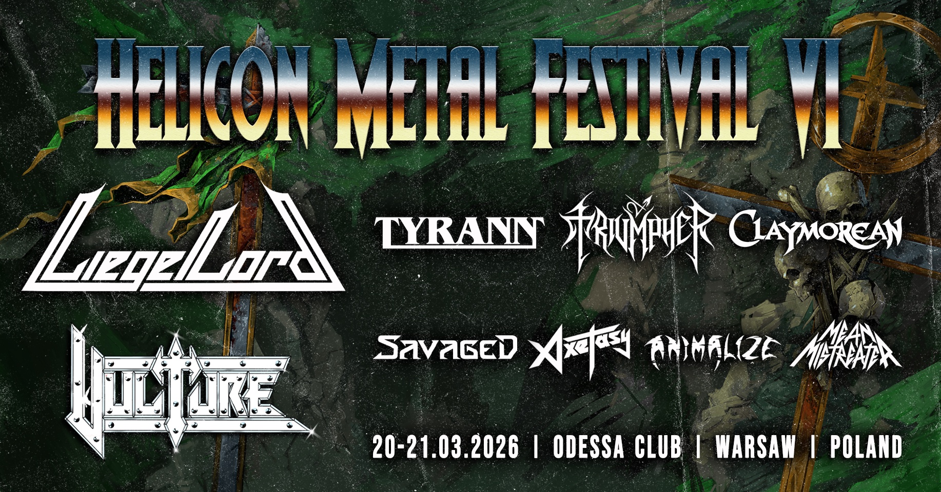 Helicon Metal Festival VI w pełnym składzie. Metalowe uderzenie już w marcu!