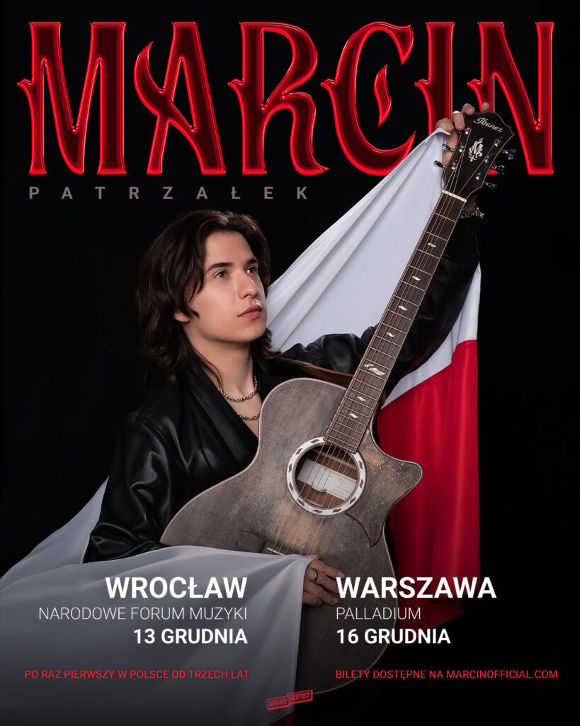 Marcin Patrzałek zapowiedział dwa koncerty w Polsce [DATY, BILETY]