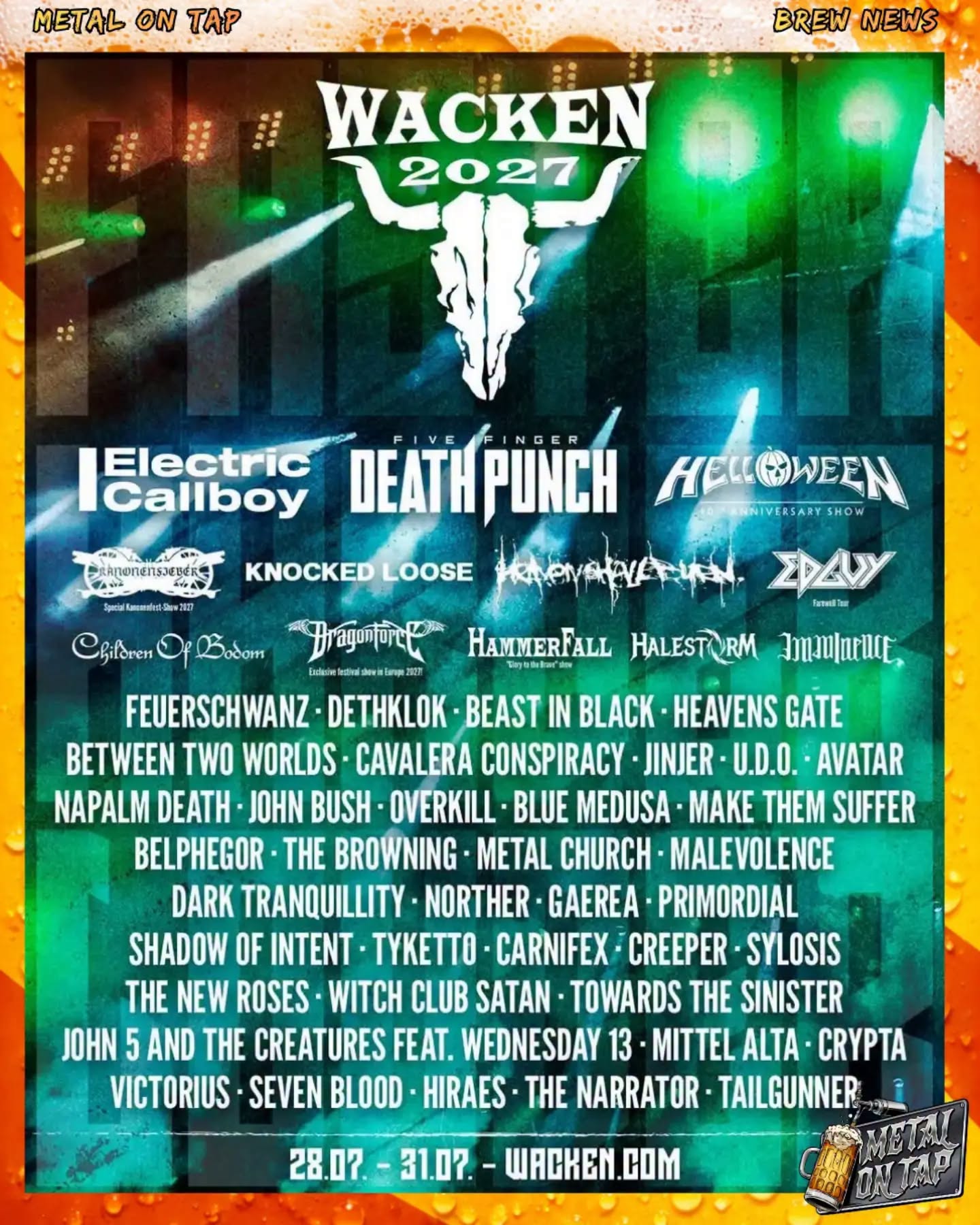 Wacken 2027 odsłania karty. Wielkie gwiazdy i powroty