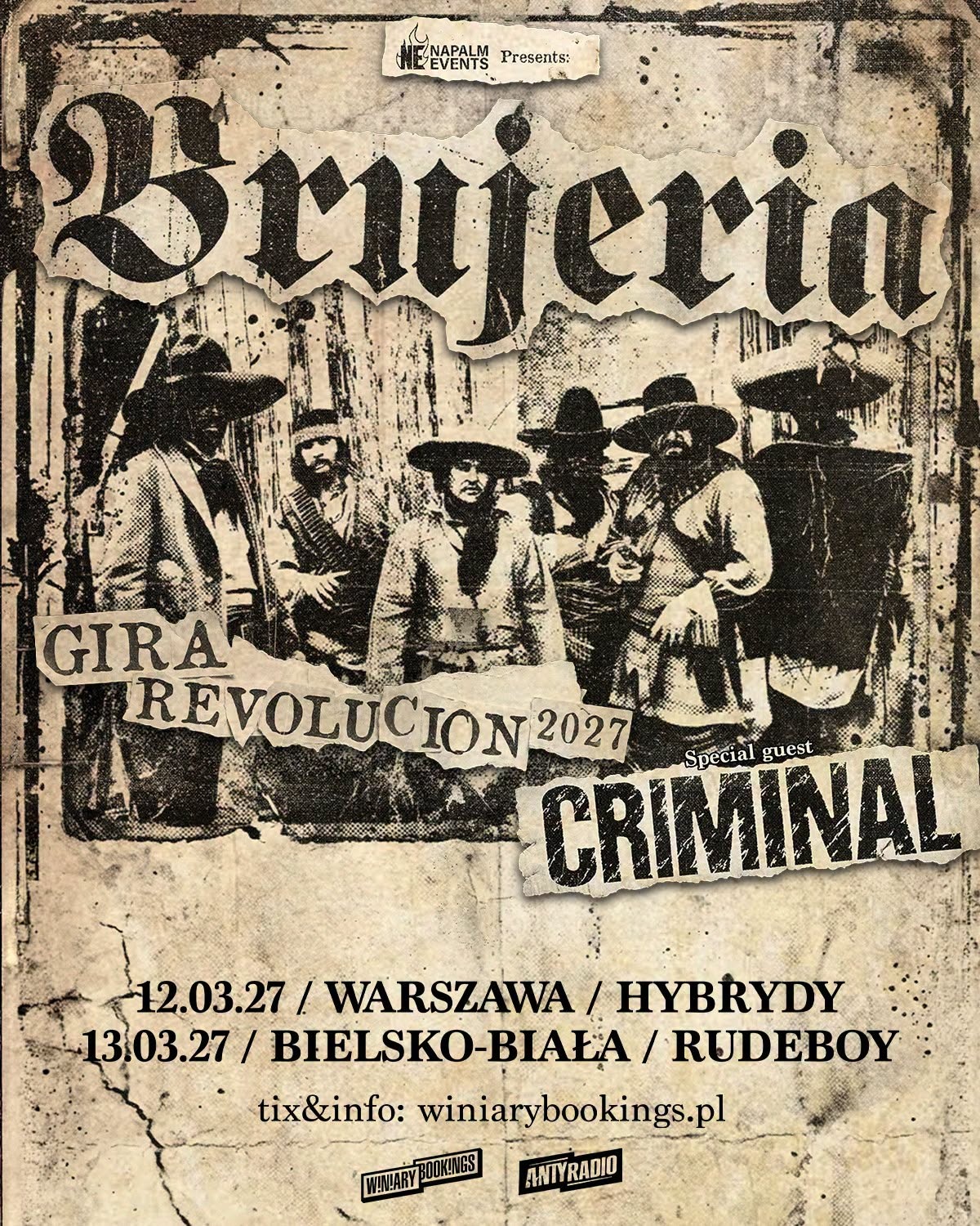 Brujeria powraca do Polski na dwa koncerty. Otrzyma potężne wsparcie! [DATY, BILETY]