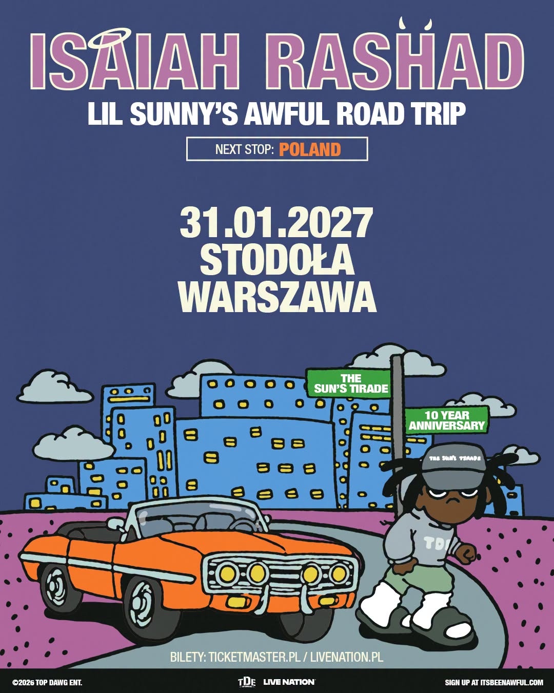 Amerykański raper zapowiedział pierwszy w swojej karierze koncert w Polsce